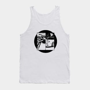 MAZDA RX-7 FC Black 'N White 5 Tank Top